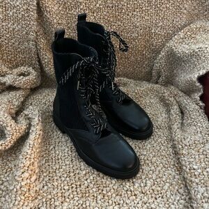 Splendid Black Combat & Moto Boots